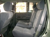 Rear interior